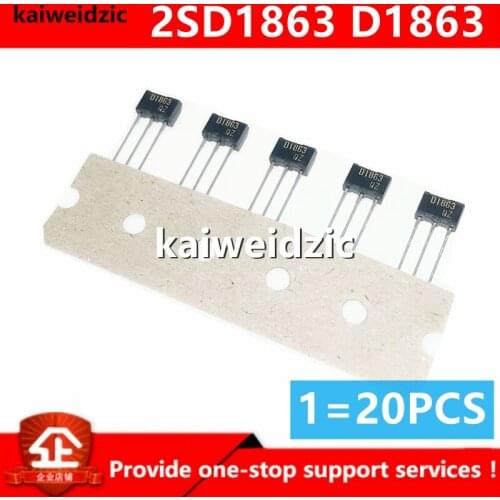 Kaiweikdic New imported original 2SD1863 D1863 TO-92 Direct plug triode power transistor 80V1A The integrated circuit