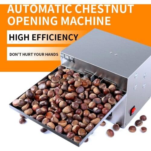 Chestnut opening machine Fully automatic new chestnut cutting and slitting machine Chestnut opening and peeling chestnuts