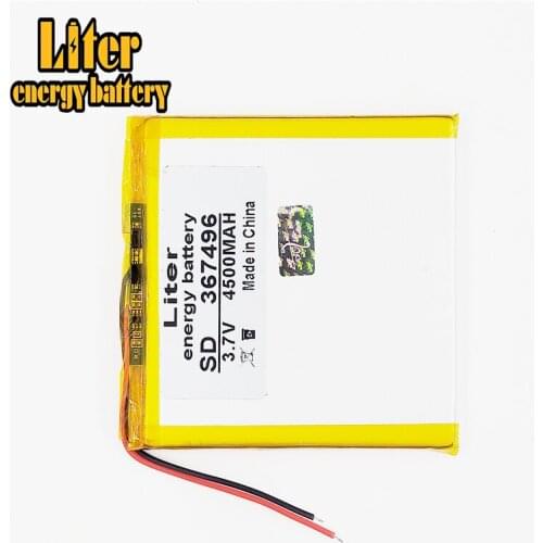 Li-po 3.7V 367496 4500mah (polymer lithium ion battery) Li-ion battery for tablet pc 7 inch MP3 MP4 replace High capa