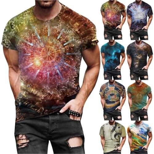 Mens Fun Design Printing Blouse Summer Street Fashion Casual O Neck Short Sleeve Man Streetwear Hip Hop Blouse Plus Size