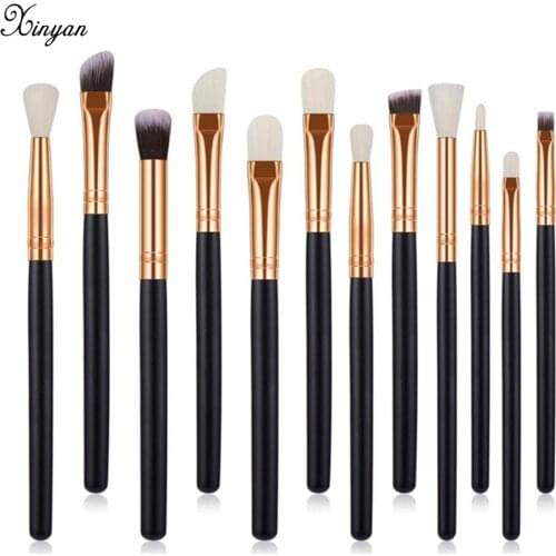 XINYAN Makeup Brush Set Eyeshadow Nose Shadow Eyeliner Lip Blending Brush Makeup Eyeshadow Blend 12pcs