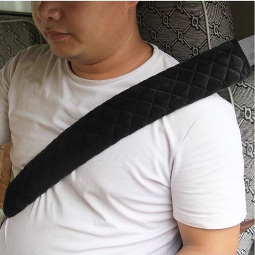 Safety Belt Shoulder Sleeve For Bus Truck Van 50cm 75cm Lengthened Plush Fabric Bumper Sleeve Seat belt cover