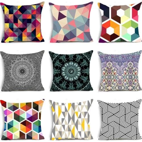 Nordic ins points colorful geometric pillow cushion fashion creativity