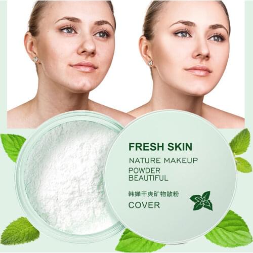 Loose Powder Oil Control Concealer Lasting Makeup Light Silky Fresh And Even Oil Control Cover Pores Mint Natural 5g