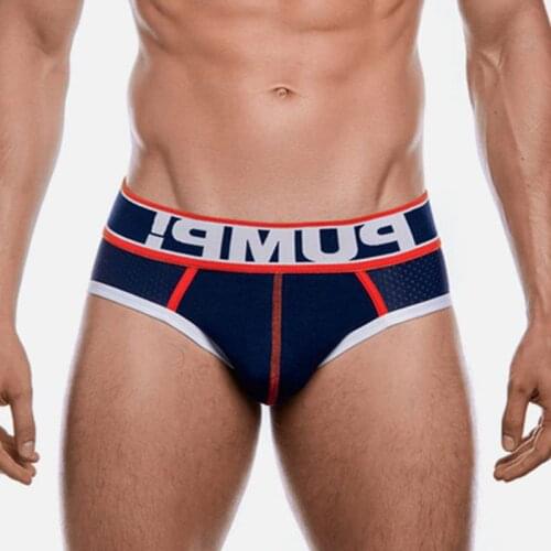 Sexy Underwear Men Briefs Cotton Mans Underpants Gay Mens Underwear Brief Penis Breathable Bikini U Convex Cuecas Masculinas