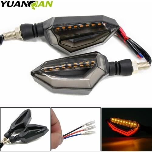 Universal Motorcycle Turn Signal Light Indicators Amber Light For Yamaha Honda CB 600 Hornet CB400 Shadow 750 Z900 Z750