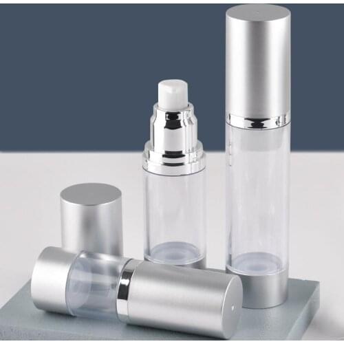 100pcs 15ml 30ml 50ml Vacuum Bottle Pump Airless Luxury Portable Cosmetic Lotion Treatment Travel Empty Bottle Container