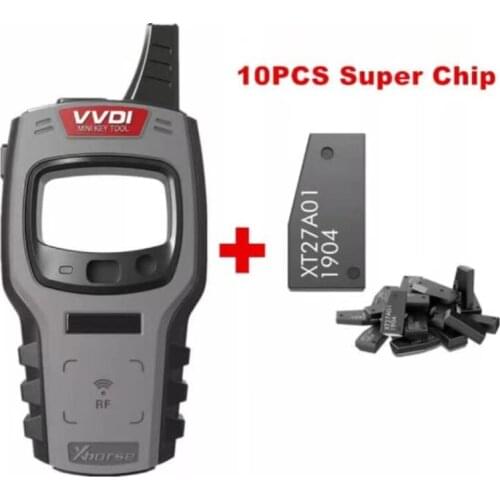 XRSHKEY Global Version Xhorse VVDI Mini Key Tool Remote Programmer & Super Chip 10pcs With Free 96bit 48-Clone Function