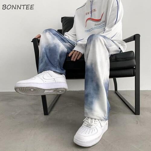 Tie Dye Pants Women Retro Harajuku Chic Panelled Summer Workout Fashion High Waist Teens Streetwear All-match BF Unisex Trouser