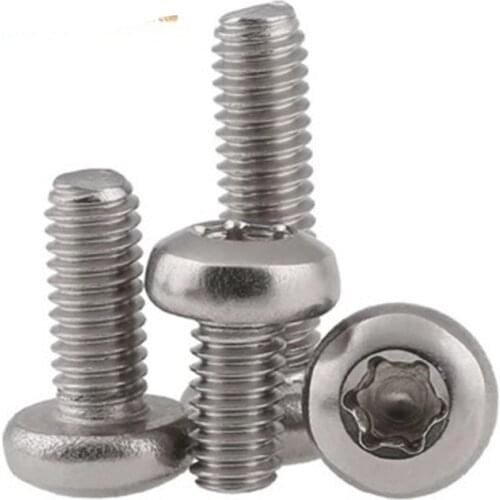 1000pcs/lot wholesale M1.6 M2 M2.5 M3 Stainless Steel Torx Pan Head Screw Six-Lobe Round Head Machine Screws