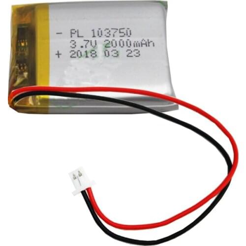 103750 (2000mAh) 3.7v polymer battery