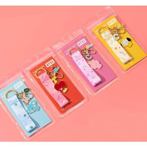 2021 New Fashion Cute Cartoons Keychain Key ring Creative Cartoon Mobile Phone Bag Car Pendant Fun Keychain kids gift