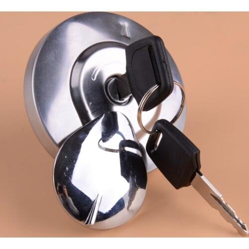 514873 Silver Motorcycle Petrol Fuel Gas Tank Cover Cap Lock Keys Fit for Honda Shadow Spirit VT750 DC C2 VLX VT600