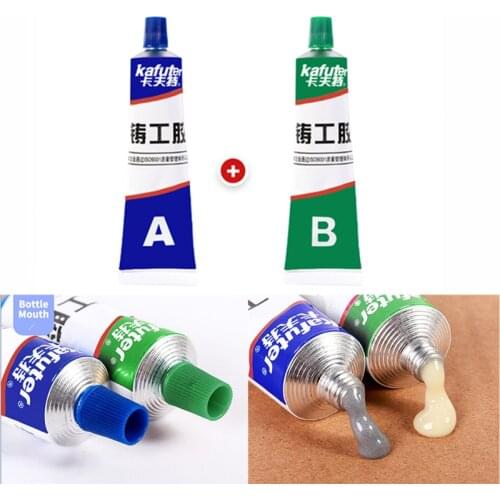 65g Kafuter A+B Metal Repairing Adhesive Strong Glue Iron Steel Auto Radiator Water Tank Special leakage Plugging Welding Glue