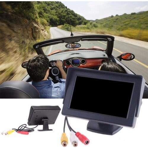 4.3' Car Monitor HD Car Rear View Monitor Touch Screen LCD Reversing Camera Car Rear View Parking Camera Monitor
