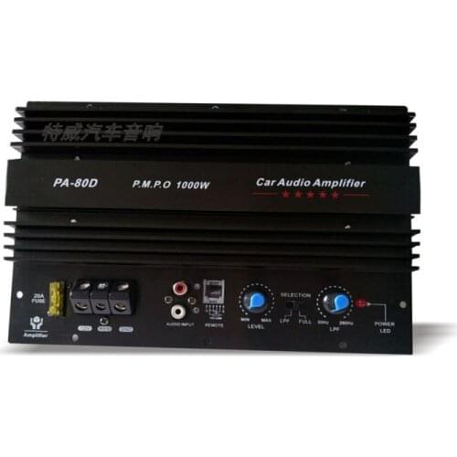 12V High Power 1000W Car Booster Amp Amplifier Mono Audio Subwoofer Amplifier Board