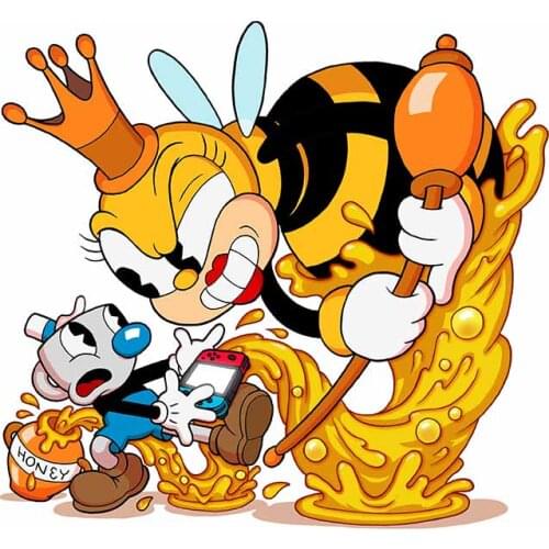 EARLFAMILY 13cm x 11.9cm for Cuphead Vinyl Car Stickers Waterproof Decal Graphics Custom Printing Auto Camper Window Decor