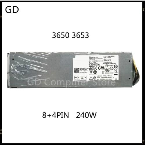 GD Original For Dell 3650 3653 240W Power Supply 8+4PIN 379F0 0379F0 B240NM-00 AC240AM-00 B240AM-01 Full Tested Fast Ship