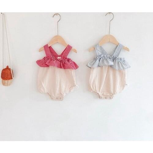 Infant Girls Summer Clothes 100% Cotton Princess Girls Bodysuit 0-24 Months Girls Kids Clothes Baptism Birthday Outfits Jumpsuit
