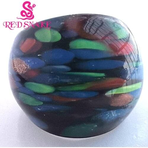 RED SNAKE Brand Fashion Ring Handmade Murano Glass Multifarious Rings RSMG0000#323