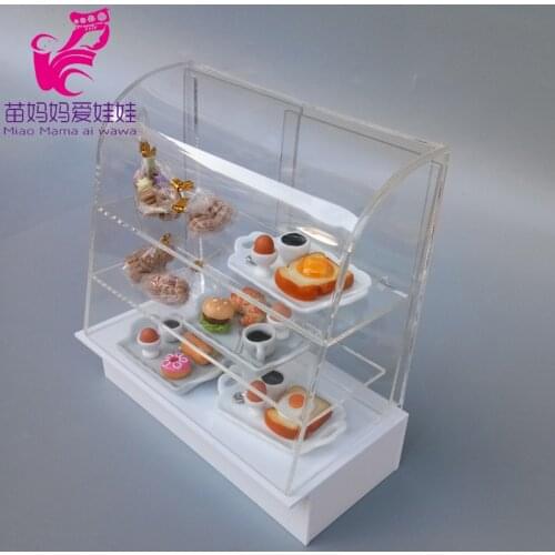 Doll House Donuts DIY Accessories Dessert Display Case 1/6 BJD Ob11 Blythe Doll Foof Model Accessories