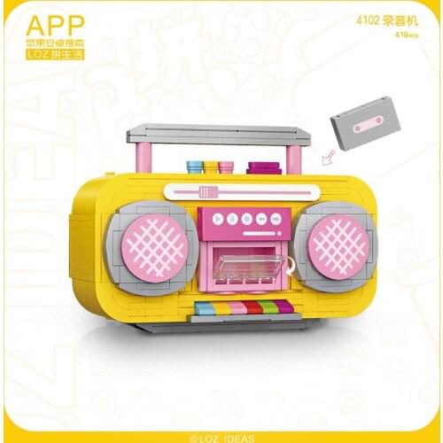 LOZ MINI Building Blocks recorded Model creative queen‘s vehicle/plane/radio funny toy Action Figuers Toys for kids Brinqueos