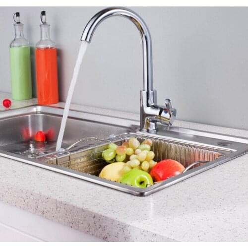 Bathroom bathroom copper hot and cold faucet rotating single hole water sink mixer