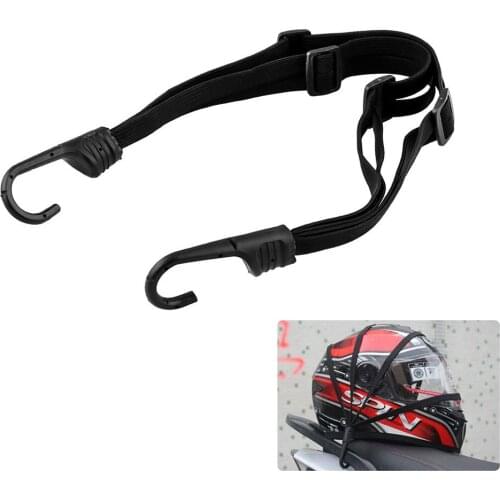 Motorcycle Hooks Length 60cm Hold Down Fuel Tank Luggage Net Mesh Web Bungee Helmet Elastic Rope Strap