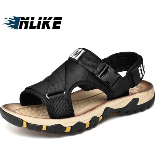 Mens Sandal Big Size New Wading Men Shoes Lightweight Breathable Non-slip Outdoor Sandals