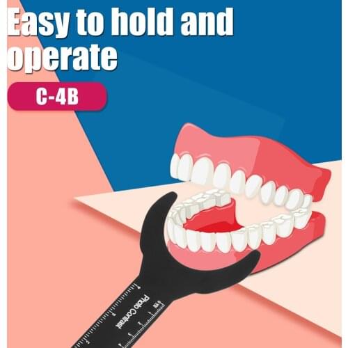 New Dental Photo Contrast Oral Black Background Board Palatal Photography Contraster With Scale Mark Autoclavable Dentist Tools