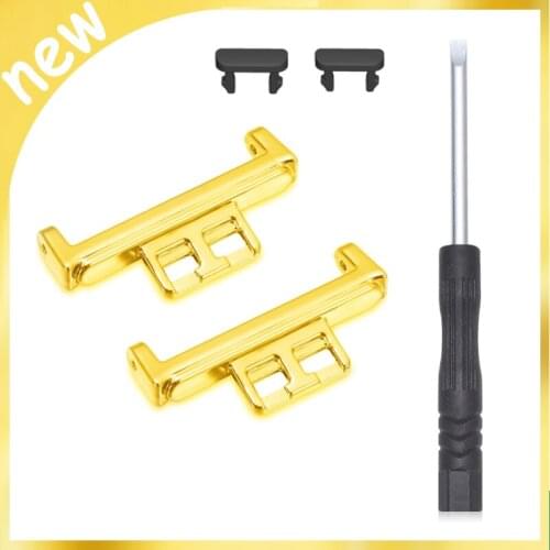 New 1 Set Newest Watch Strap Connector Adapter For Huawei Watch Fit Seamless Aluminum Metal Strap Connector Watch Band Kit Tool