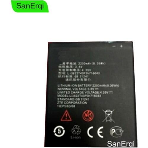 2200mAh New Original Battery For ZTE Blade L7 Li3822T43P3h716043 Mobile Phone Batteries