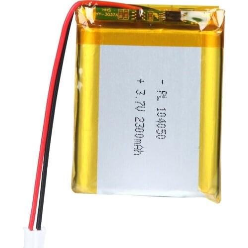 YDL 3.7V 2300mAh 104050 Rechargeable Lipo Battery with JST Connector