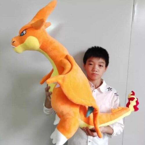 Big Size Charizard Plush Toys Charmander Large Size Pikachu Pokemon Eevee Snorlax Jigglypuff Stuffed Doll Christmas Kid Gift