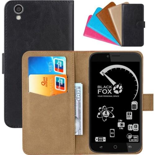 Luxury Wallet Case For Black Fox BMM 532 PU Leather Retro Flip Cover Magnetic Fashion Cases Strap