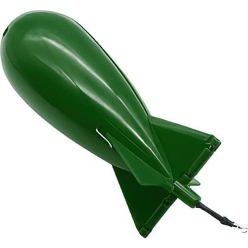 Fishing accessories large rocket-shaped fishing feeder carp floating bait container for precise positioning and long shot