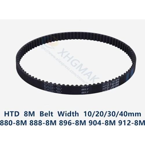 HTD 8M synchronous Timing belt C=880/888/896/904/912 width 20/30/40mm Teeth 110 111 112 113 114 HTD8M 880-8M 888-8M 912-8M