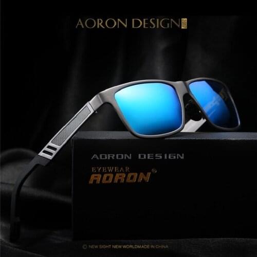 AORON Aluminum Magnesiu Polarized Men Sunglasses For Sports Driving Outdoor Goggle Eyewear oculos de sol
