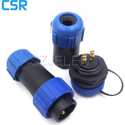 SP2110, waterproof Connector 2pin male female , LED outdoor cable connector plug socket IP68