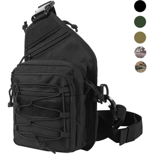 Tactical Shoulder Bag with Gun Holster Concealed Handgun Carry Holder Military Pistol Gun Bag Backpack Hunting Sling Chest Pack