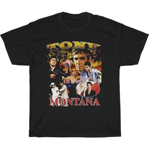 Tony Montana Scarface Unisex Heavy Cotton Tee DMN Vintage Black
