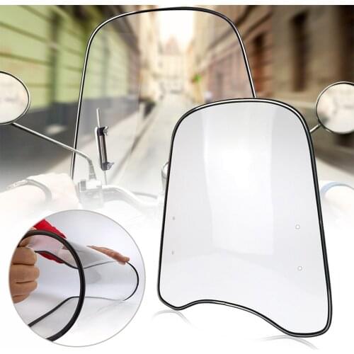 Motorcycle Universal Windshield Scooter Front Edging Wind Deflector Modification Accessories Support Dropship
