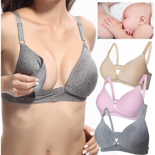 Womens Nursing Bra Front Buckle Maternity Breastfeeding Pregnant Brassiere Underwear Soft Intimate Female Underwear In Stock