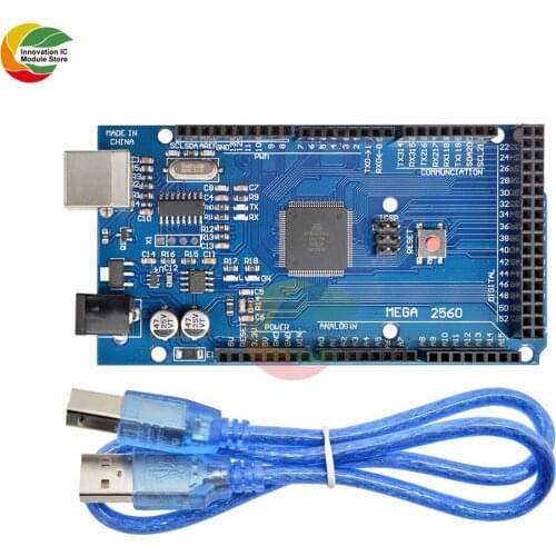 Ziqqucu For Arduino Compatible Atmega2560-16AU CH340G CH340 ATMEGA 2560 R3 Board Mega2560 R3 ATMEGA2560 Module