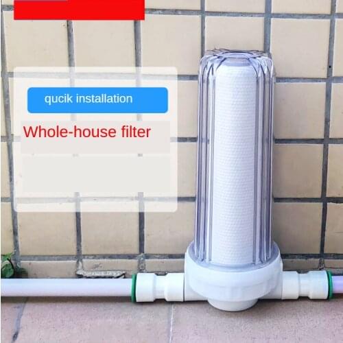 10 Inch Whole House Water Purifier Transparent Remove Rust Contaminant Sediment Pipe Pre-Filter Water Filter Front Purifier