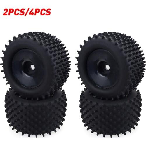 155mm 1/8 Monstered Truck Tires with Beadlock Wheel Rim for Redcat Hsp Kyosho Hobao Hongnor Team Losi DHK HPI