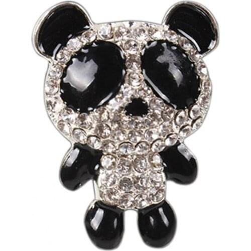 2021 Perfume Clip Panda Pattern Good Smell Metal Mini Inlay Vehicle Air Outlet Perfume for Car Automobiles Air Freshener