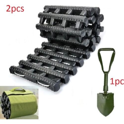 2pcs/1pair auto anti-skidding rubber disengaging board track Sand self rescue winch off-road vehicle refitting desert mud land