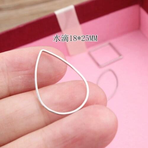 Free Shipping 100PCS 18*25MM Waterdrop Pendant Charms Alloy DIY Jewelry Findings Fit Fashion Bracelet Necklace Keyring Decor