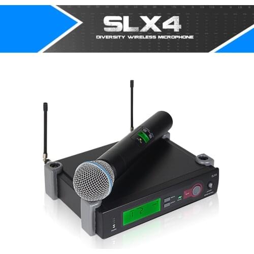 Wireless Microphone Adjustable frequency UHF SLX24/BETA58A Professional Handheld Lavalier Headset Single channel Logo OEM